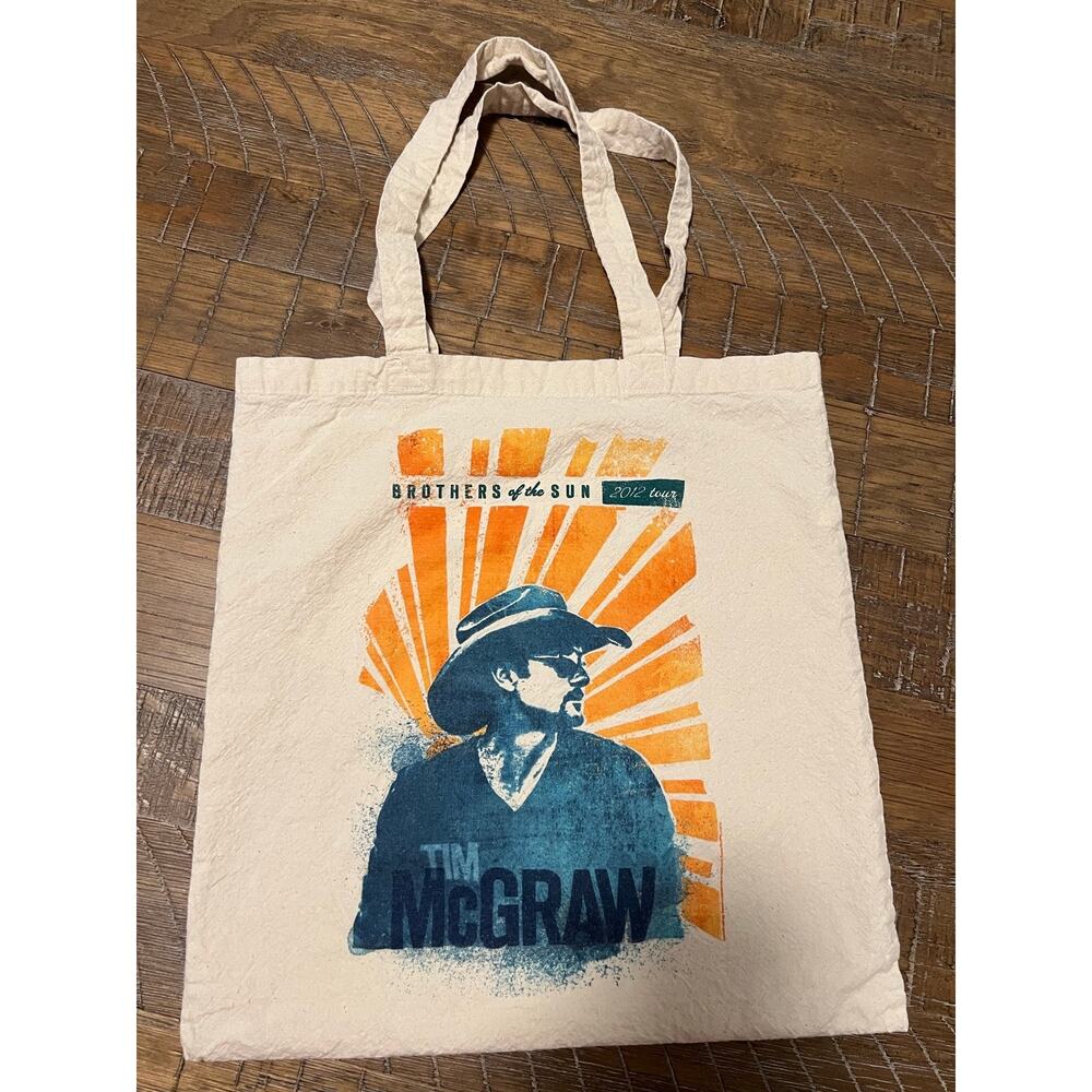 Tim McGraw Tote Bag Brothers of the Sun 2012 Tour Concert Souvenir